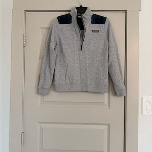Vineyard Vines Gray Zip Up Sweater